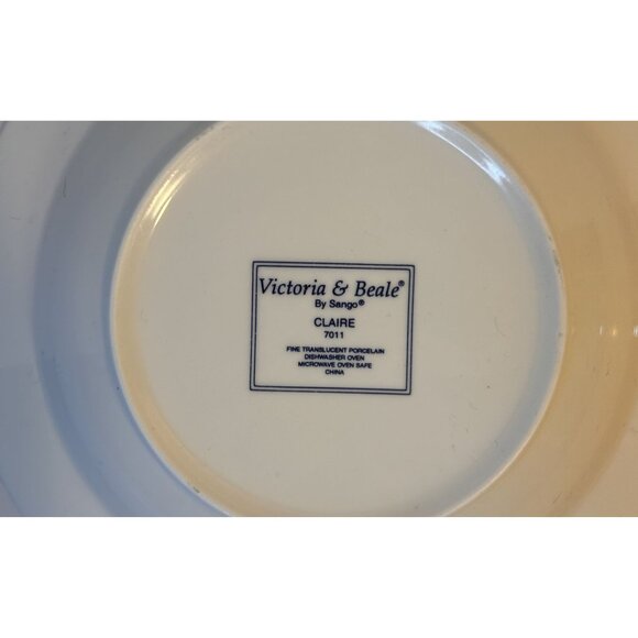 Victoria & Beale 7011Claire Fine Translucent Porcelain Rim Soup Bowl 8 3/4"HTF - Picture 7 of 7